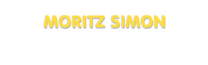 Der Vorname Moritz Simon